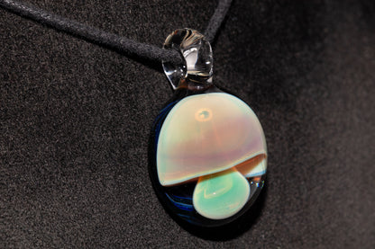 Artisan Glass Mushroom Pendant | Forest Fungi Inspired Jewelry | Unique Necklace | Collector Art Gift
