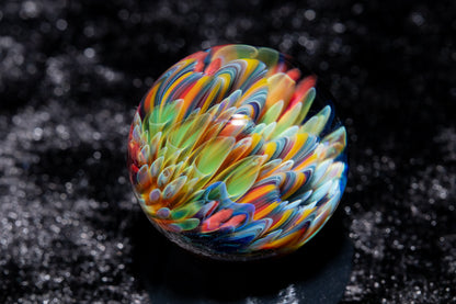 Coral Reef Glass Marble Set | 25mm Glass Marbles | Handblown Borosilicate Glass | Collectible Functional Glass