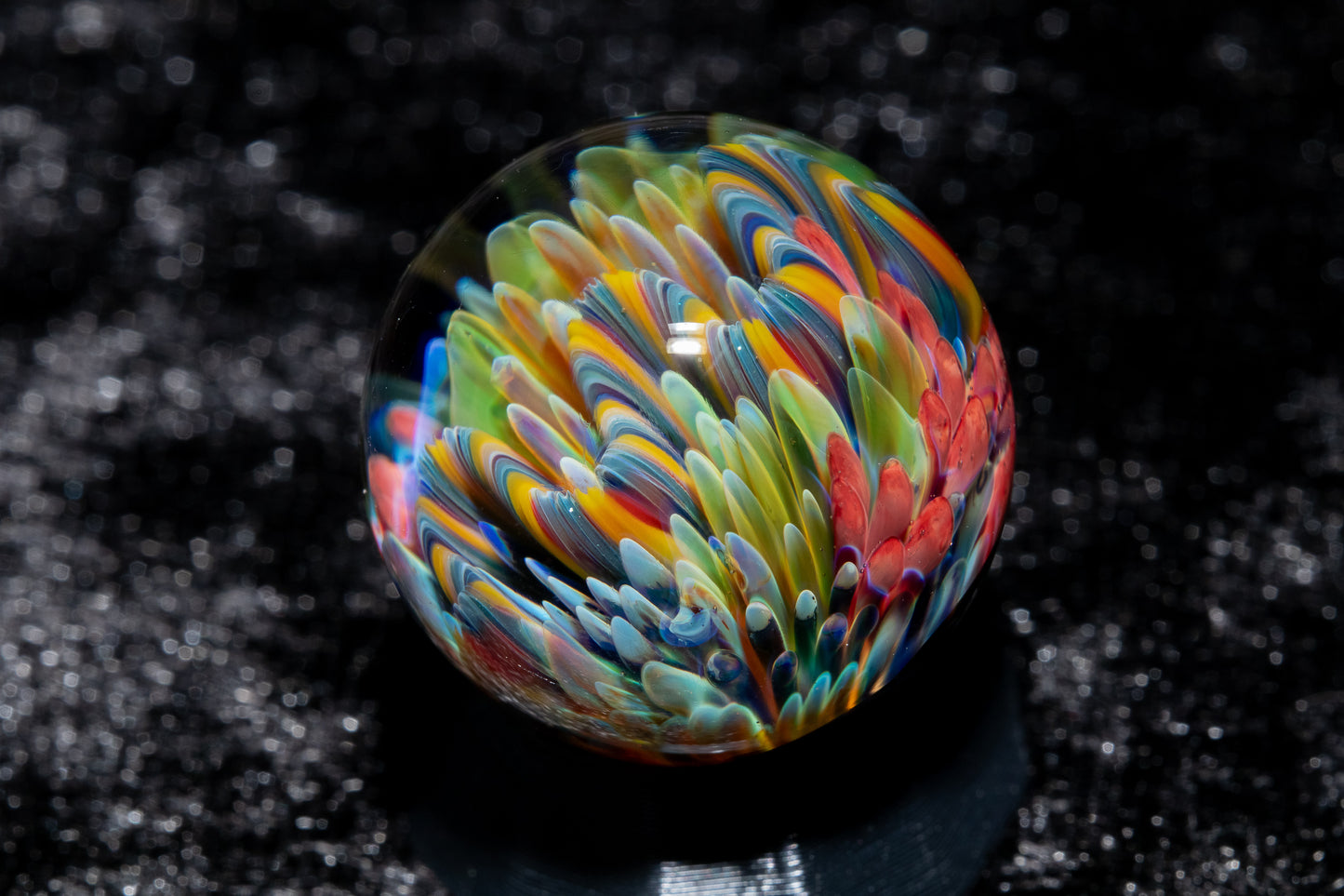 Coral Reef Glass Marble Set | 25mm Glass Marbles | Handblown Borosilicate Glass | Collectible Functional Glass