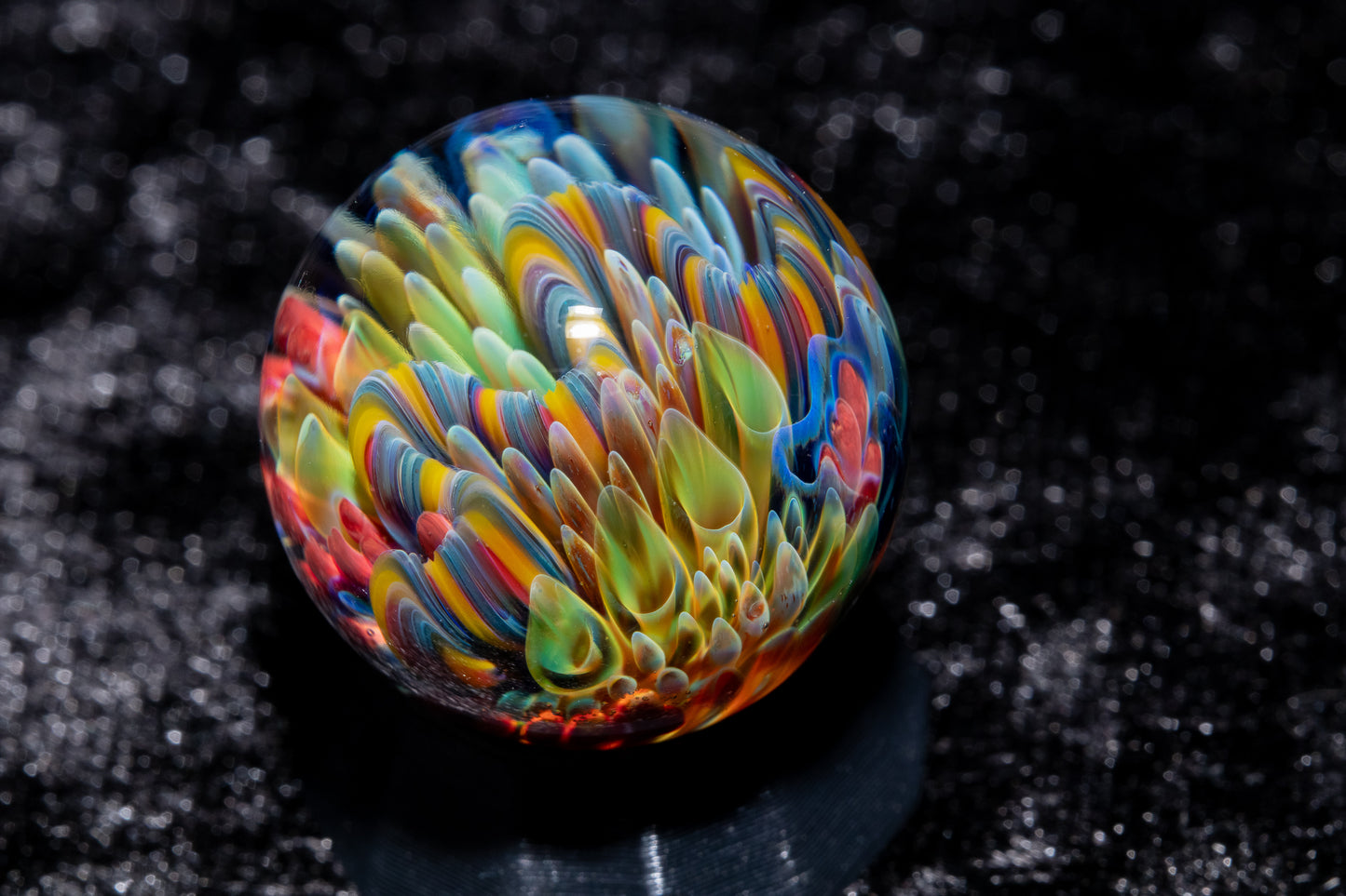Coral Reef Glass Marble Set | 25mm Glass Marbles | Handblown Borosilicate Glass | Collectible Functional Glass