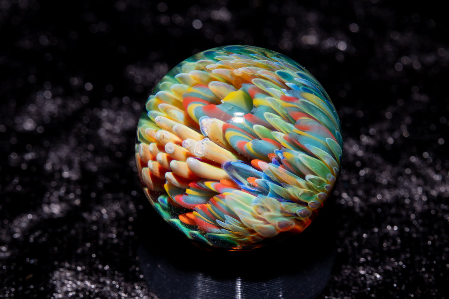 Coral Reef Glass Marble Set | 25mm Glass Marbles | Handblown Borosilicate Glass | Collectible Functional Glass