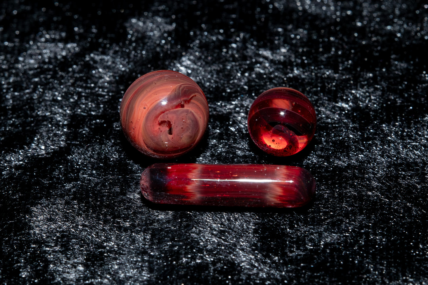 Coral Reef Glass Marble Set | 25mm Glass Marbles | Handblown Borosilicate Glass | Collectible Functional Glass