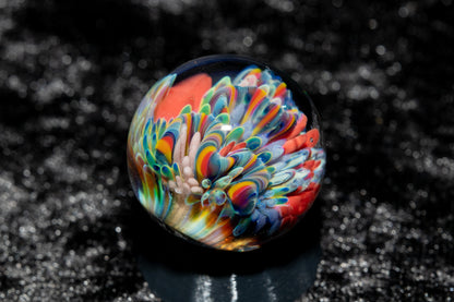 Coral Reef Glass Marble Set | 25mm Glass Marbles | Handblown Borosilicate Glass | Collectible Functional Glass