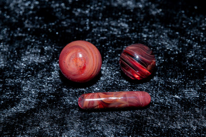 Coral Reef Glass Marble Set | 25mm Glass Marbles | Handblown Borosilicate Glass | Collectible Functional Glass