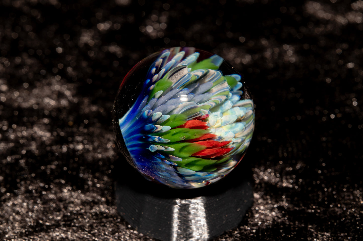 Coral Reef Glass Marble Set | 25mm Glass Marbles | Handblown Borosilicate Glass | Collectible Functional Glass