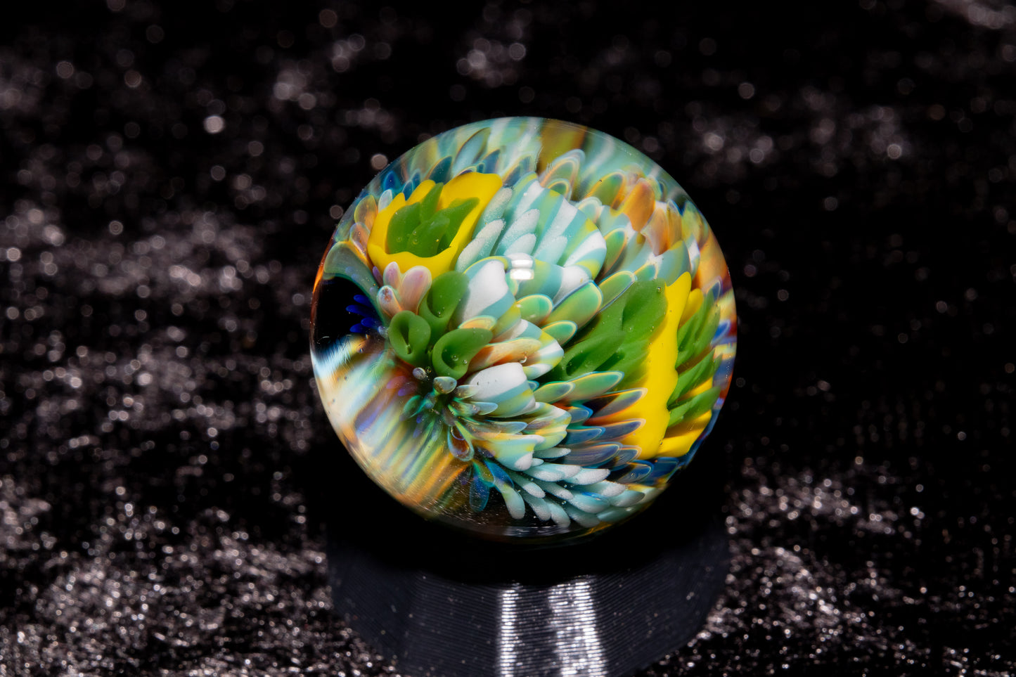 Coral Reef Glass Marble Set | 25mm Glass Marbles | Handblown Borosilicate Glass | Collectible Functional Glass