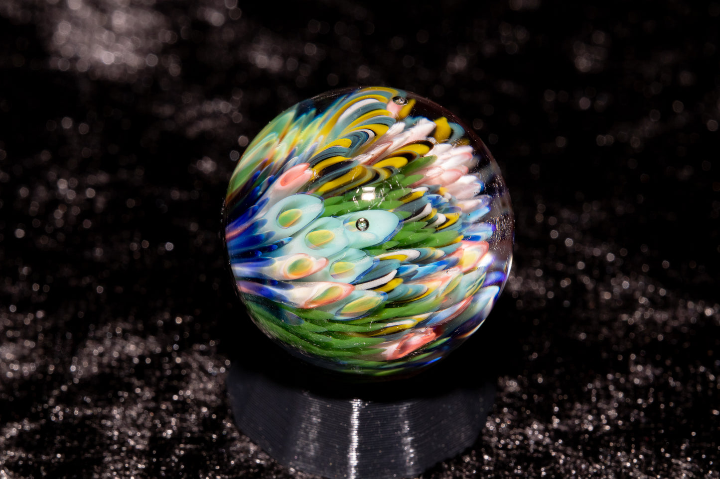 Coral Reef Glass Marble Set | 25mm Glass Marbles | Handblown Borosilicate Glass | Collectible Functional Glass