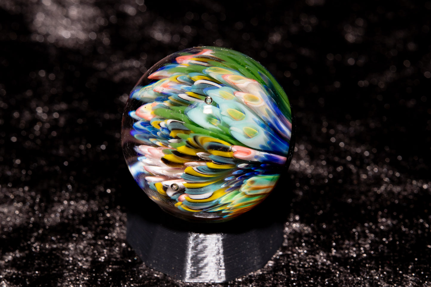 Coral Reef Glass Marble Set | 25mm Glass Marbles | Handblown Borosilicate Glass | Collectible Functional Glass