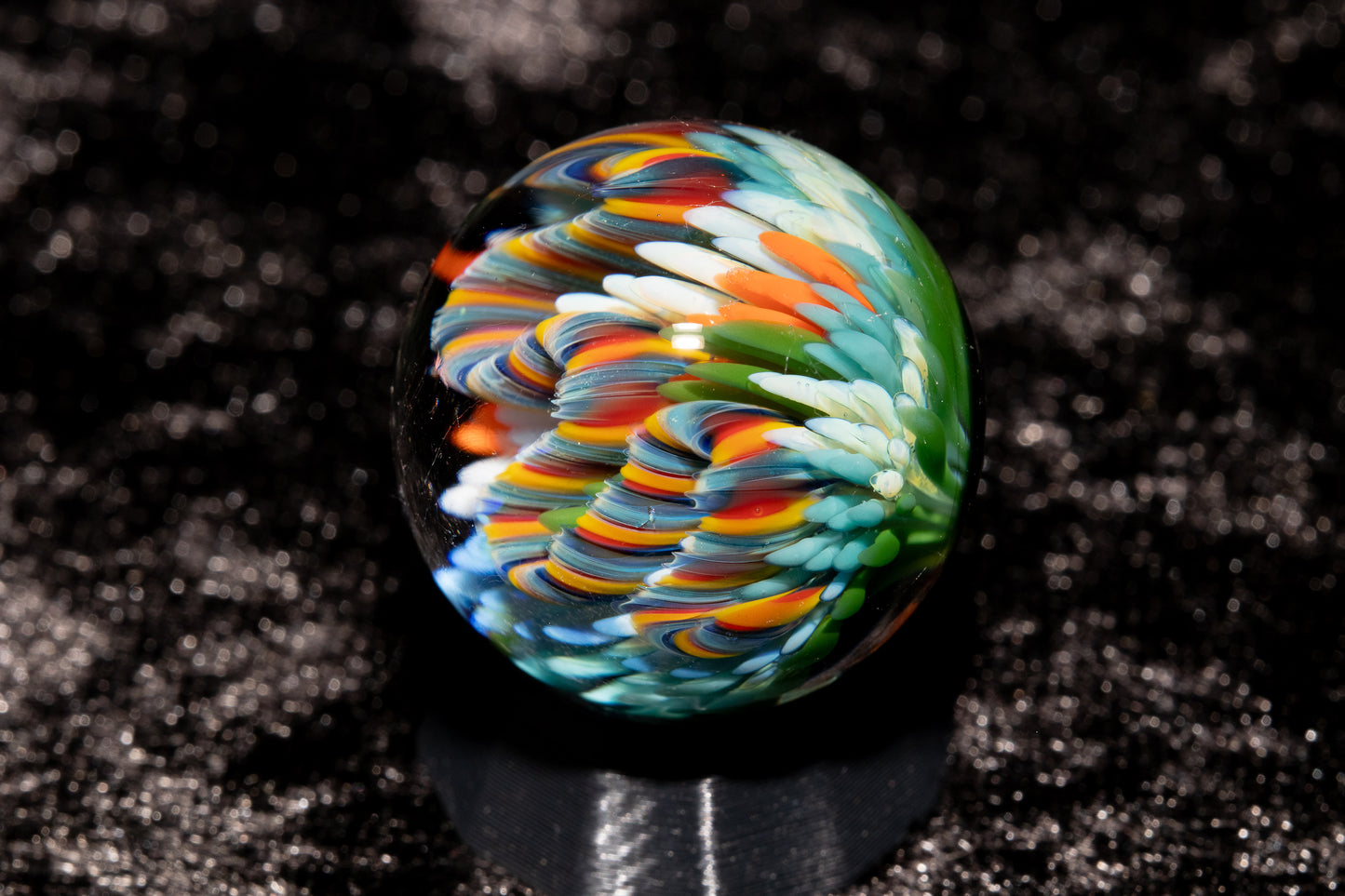 Coral Reef Glass Marble Set | 25mm Glass Marbles | Handblown Borosilicate Glass | Collectible Functional Glass