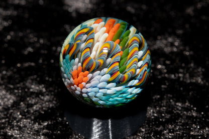 Coral Reef Glass Marble Set | 25mm Glass Marbles | Handblown Borosilicate Glass | Collectible Functional Glass