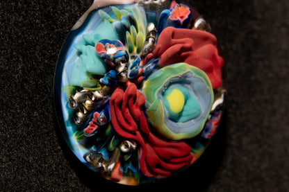 Animal Cell Glass Pendant | Handblown Microscope Biology Necklace | Science Teacher Gift Jewelry | Microscope Art Jewelry