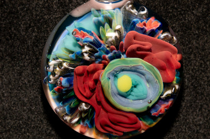 Animal Cell Glass Pendant | Handblown Microscope Biology Necklace | Science Teacher Gift Jewelry | Microscope Art Jewelry