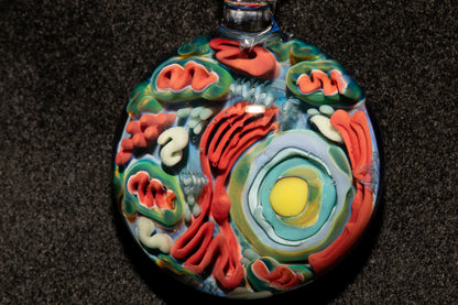 Animal Cell Glass Pendant | Handblown Microscope Biology Necklace | Science Teacher Gift Jewelry | Microscope Art Jewelry