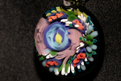 Animal Cell Glass Pendant | Handblown Microscope Biology Necklace | Science Teacher Gift Jewelry | Microscope Art Jewelry