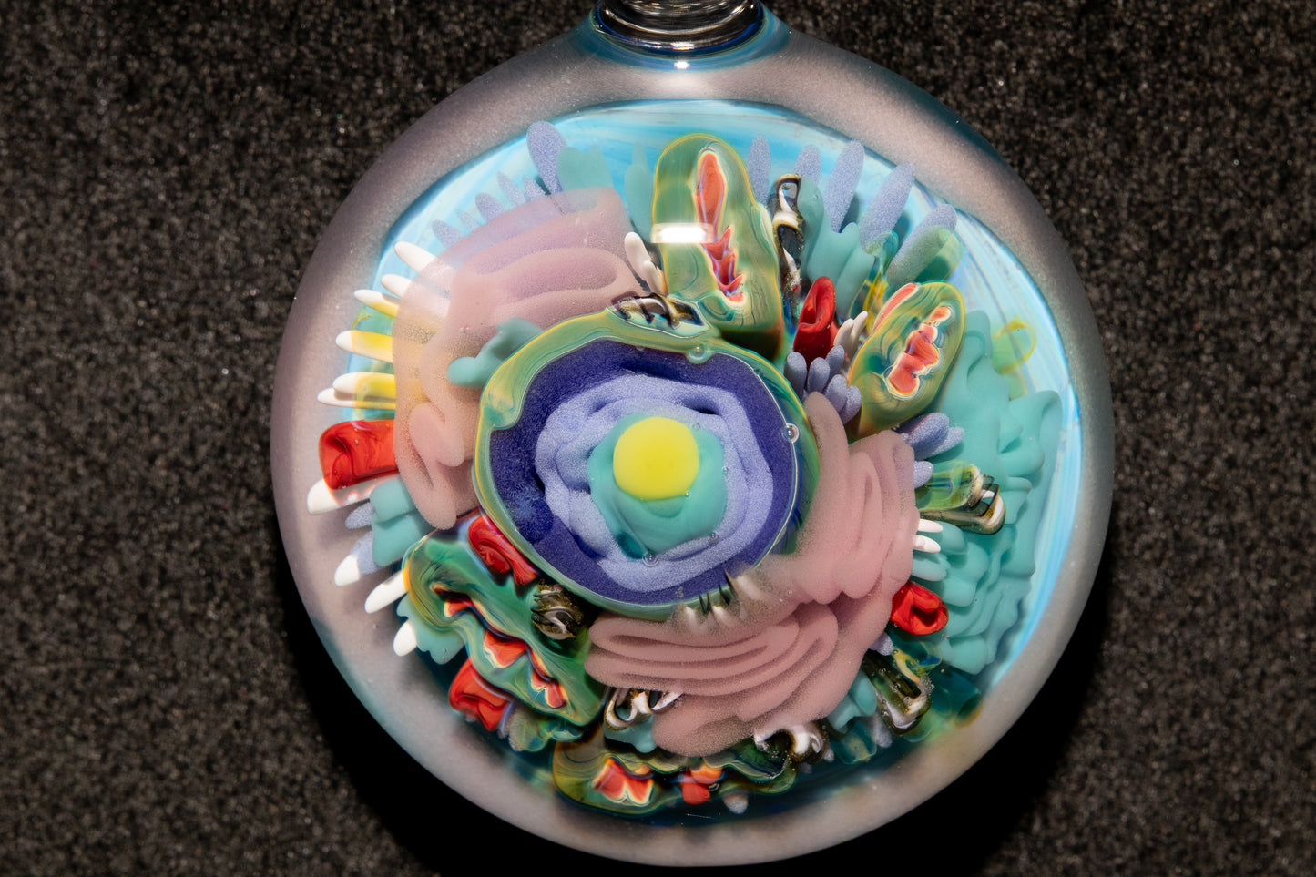 Animal Cell Glass Pendant | Handblown Microscope Biology Necklace | Science Teacher Gift Jewelry | Microscope Art Jewelry