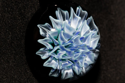 Dahlia Glass Art Pendant | Handcrafted Necklace Jewelry | Heady Glass Collectible