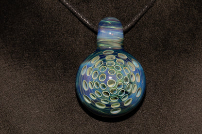 Handmade Glass Lotus Pendant | Symbol of Growth & Transformation | Artistic Necklace | One of a Kind Jewelry