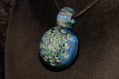 Handmade Glass Lotus Pendant | Symbol of Growth & Transformation | Artistic Necklace | One of a Kind Jewelry