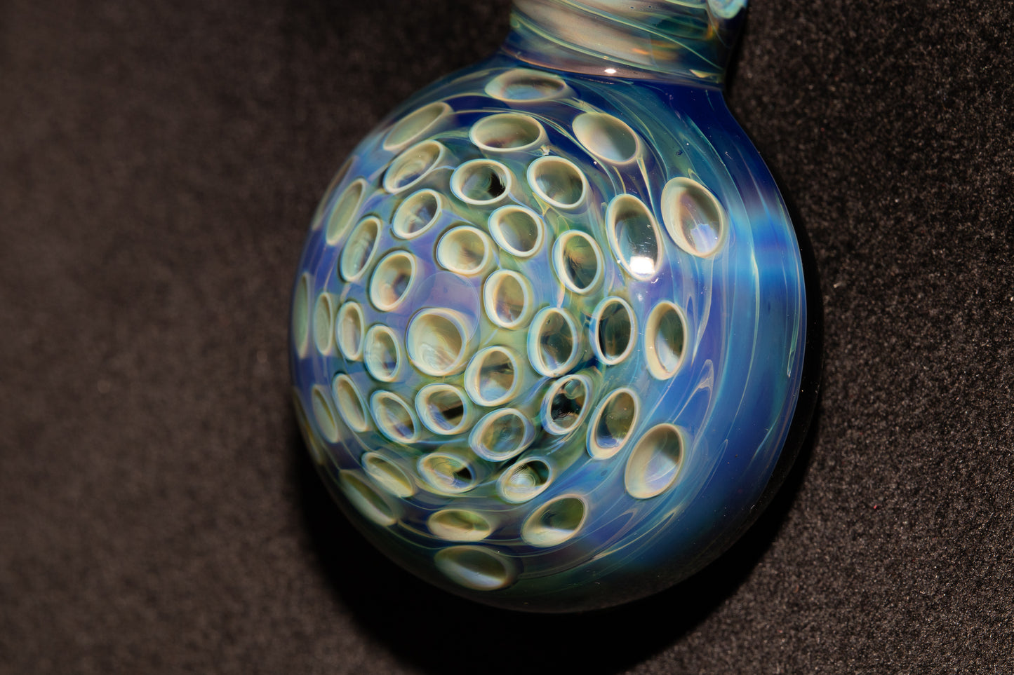 Handmade Glass Lotus Pendant | Symbol of Growth & Transformation | Artistic Necklace | One of a Kind Jewelry