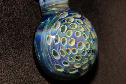 Handmade Glass Lotus Pendant | Symbol of Growth & Transformation | Artistic Necklace | One of a Kind Jewelry