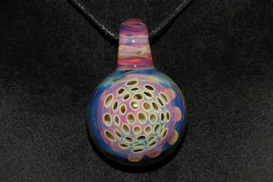 Lotus Pod Glass Pendant | Handcrafted Necklace | Awakening & Renewal Jewelry | Unique Artisan Gift