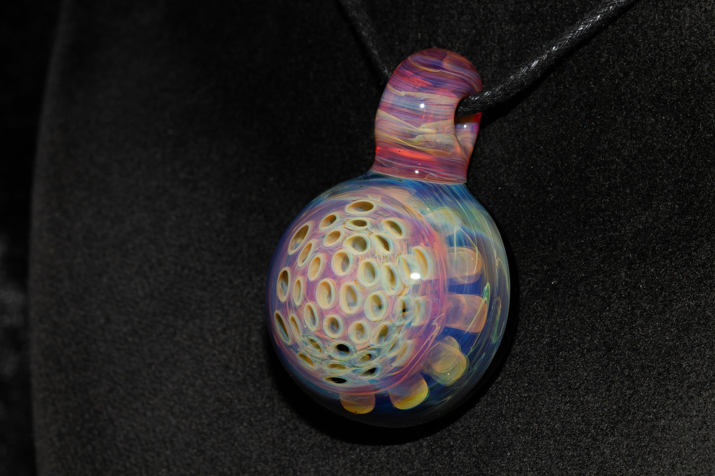 Lotus Pod Glass Pendant | Handcrafted Necklace | Awakening & Renewal Jewelry | Unique Artisan Gift