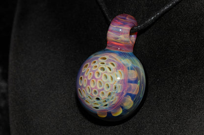 Lotus Pod Glass Pendant | Handcrafted Necklace | Awakening & Renewal Jewelry | Unique Artisan Gift