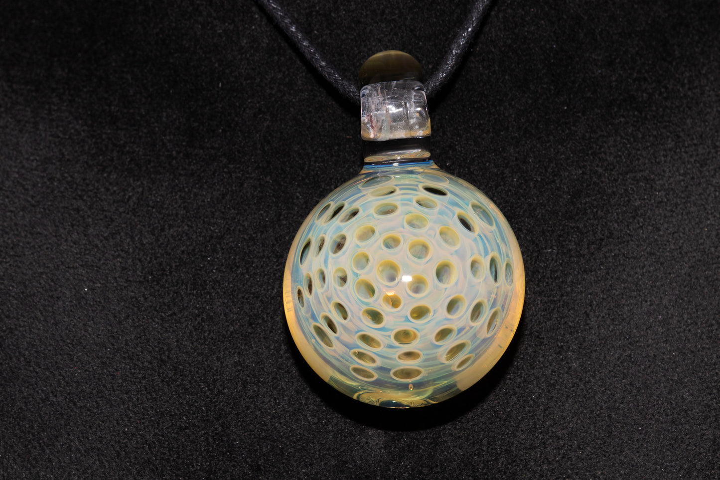 Glass Lotus Pod Necklace | Awakening & Rebirth Jewelry | Handmade Artisan Pendant | Spiritual Symbol Gift