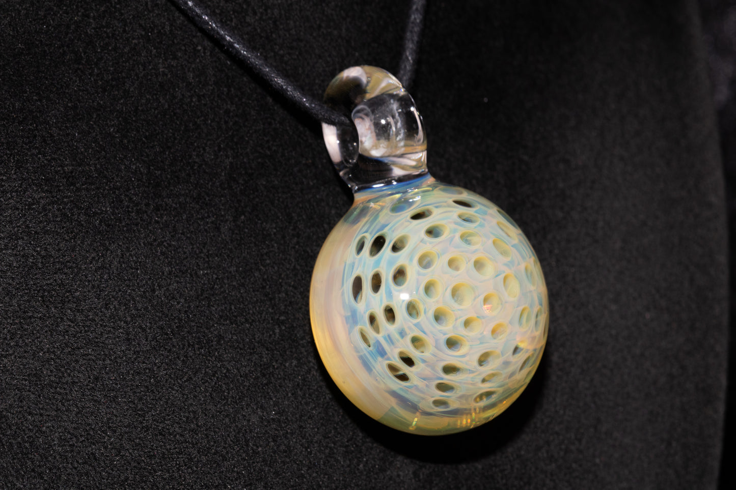 Glass Lotus Pod Necklace | Awakening & Rebirth Jewelry | Handmade Artisan Pendant | Spiritual Symbol Gift