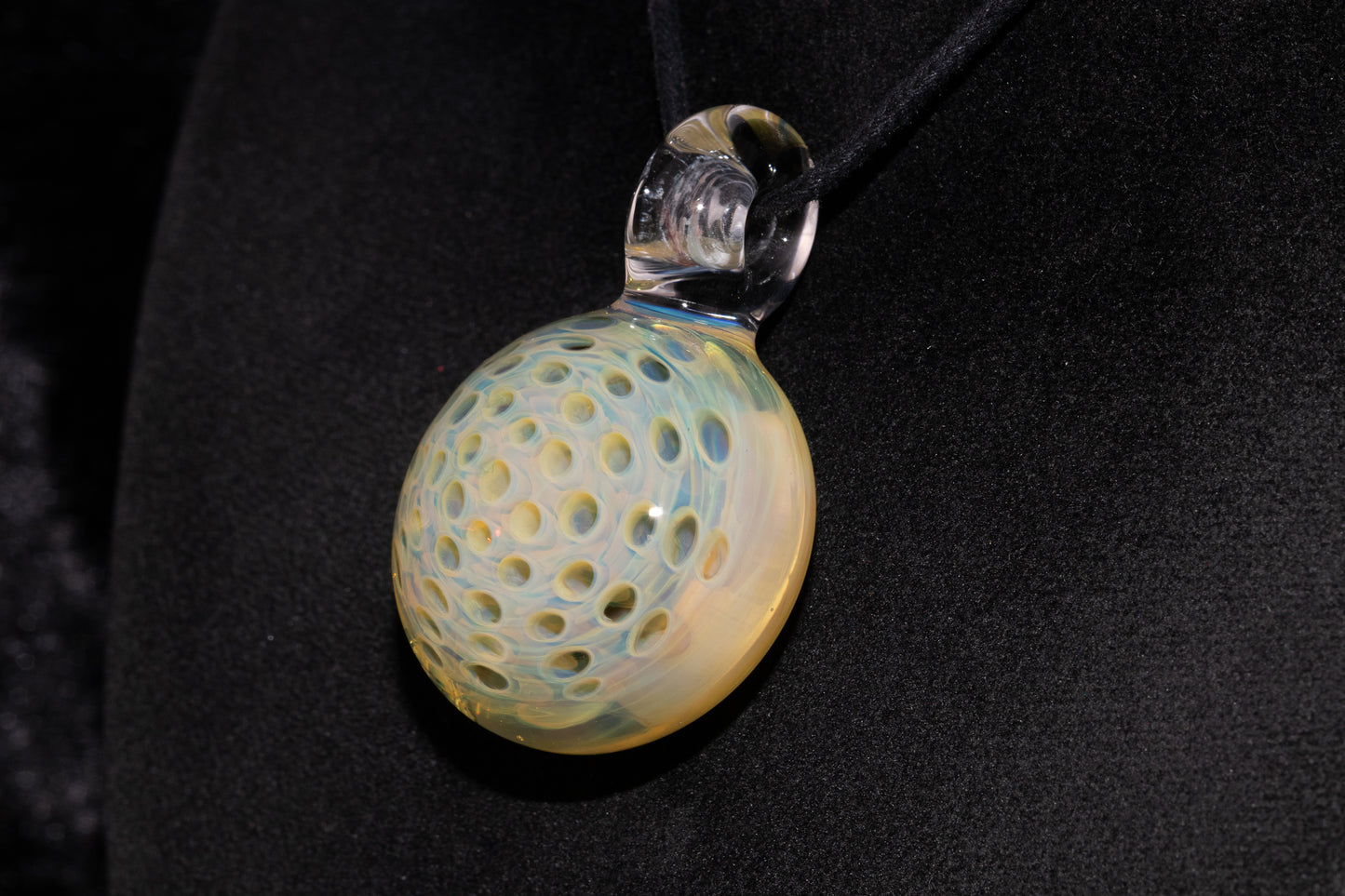 Glass Lotus Pod Necklace | Awakening & Rebirth Jewelry | Handmade Artisan Pendant | Spiritual Symbol Gift