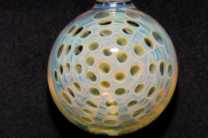 Glass Lotus Pod Necklace | Awakening & Rebirth Jewelry | Handmade Artisan Pendant | Spiritual Symbol Gift