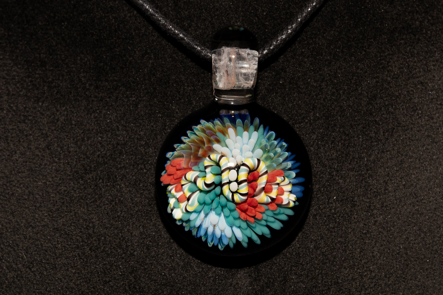 Coral Reef Glass Pendant Necklace | Handblown Borosilicate Ocean Jewelry | Beach & Sea Inspired Gift
