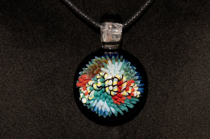 Coral Reef Glass Pendant Necklace | Handblown Borosilicate Ocean Jewelry | Beach & Sea Inspired Gift