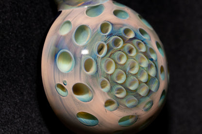 Glass Lotus Pod Necklace | Awakening & Rebirth Jewelry | Handmade Artisan Pendant | Spiritual Symbol Gift