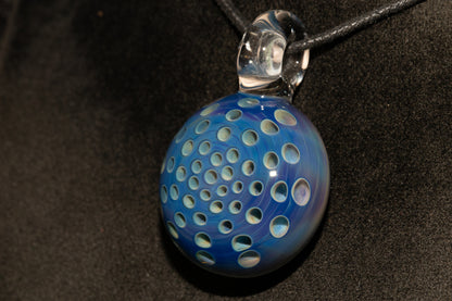 Artisan Glass Lotus Pod Pendant | Transformation Symbol Jewelry | Handmade Necklace | Unique Glass Art Gift