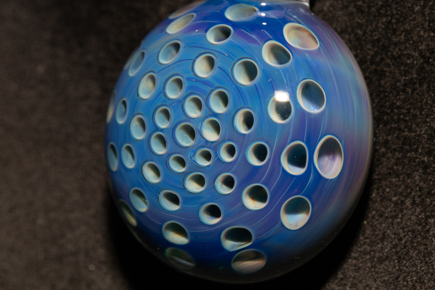 Artisan Glass Lotus Pod Pendant | Transformation Symbol Jewelry | Handmade Necklace | Unique Glass Art Gift