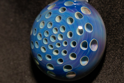 Artisan Glass Lotus Pod Pendant | Transformation Symbol Jewelry | Handmade Necklace | Unique Glass Art Gift