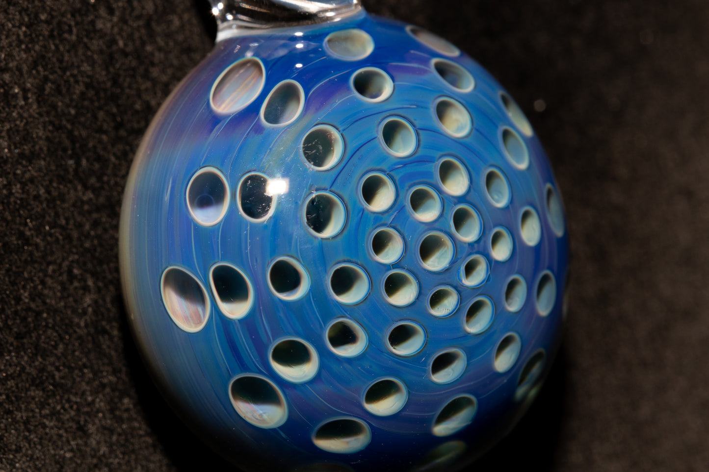 Artisan Glass Lotus Pod Pendant | Transformation Symbol Jewelry | Handmade Necklace | Unique Glass Art Gift