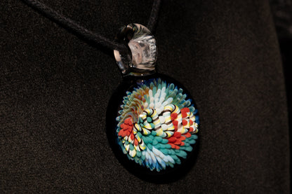 Coral Reef Glass Pendant Necklace | Handblown Borosilicate Ocean Jewelry | Beach & Sea Inspired Gift