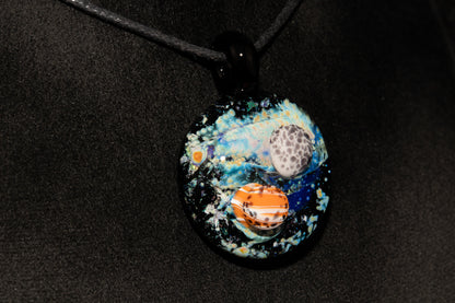 Cosmic Nebula Pendant | Handmade Space Glass Jewelry | Galaxy Necklace | Celestial Art Gift | Astronomy Inspired