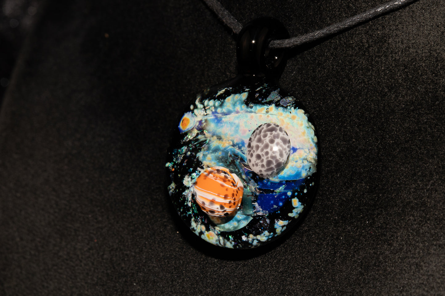 Cosmic Nebula Pendant | Handmade Space Glass Jewelry | Galaxy Necklace | Celestial Art Gift | Astronomy Inspired