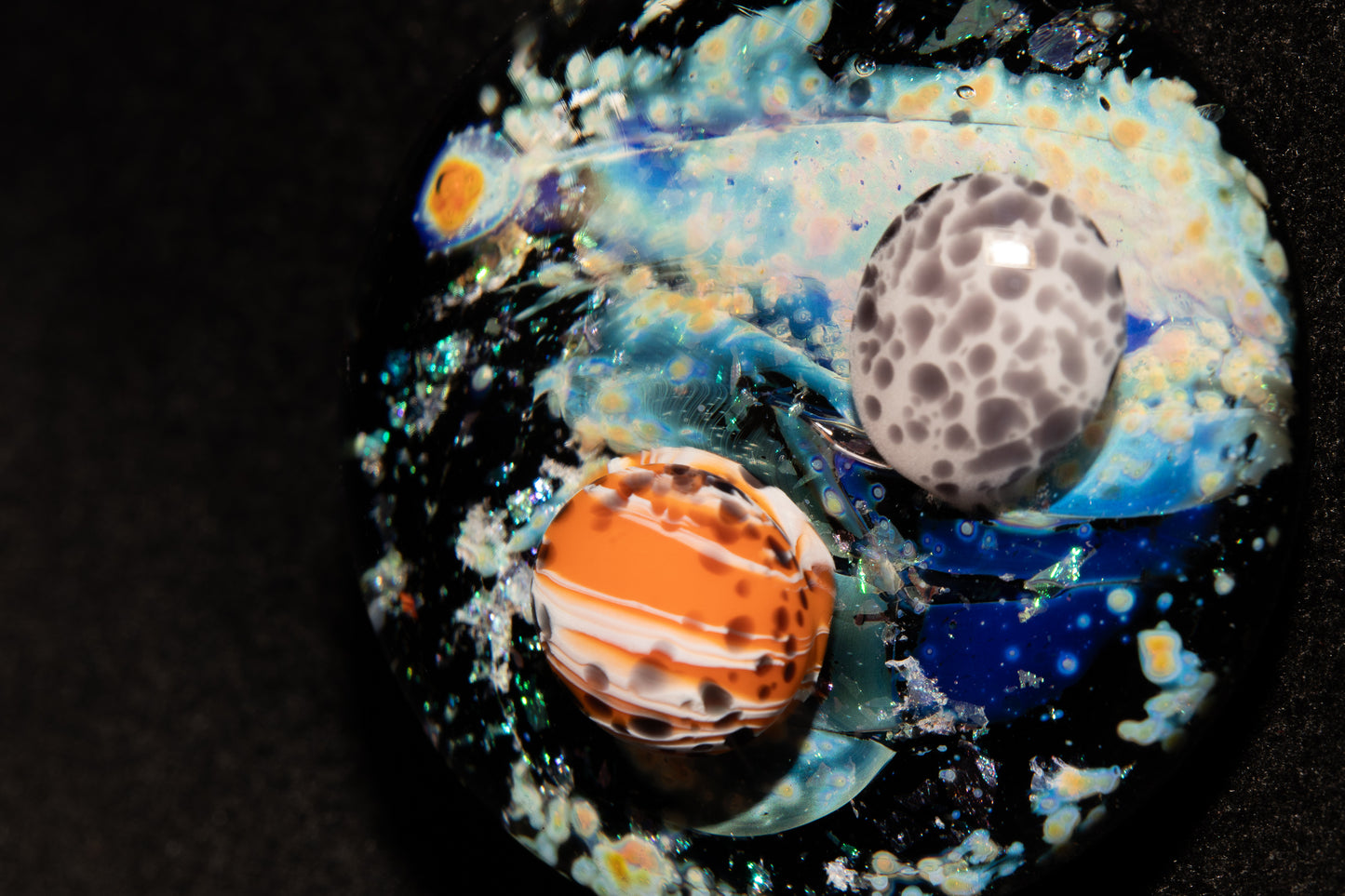 Cosmic Nebula Pendant | Handmade Space Glass Jewelry | Galaxy Necklace | Celestial Art Gift | Astronomy Inspired