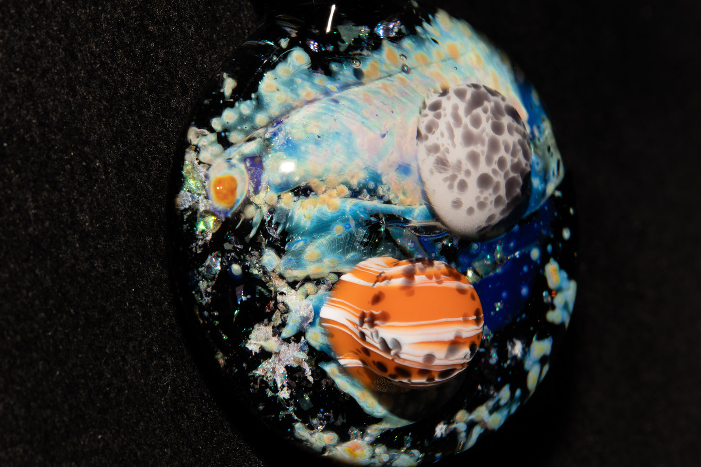 Cosmic Nebula Pendant | Handmade Space Glass Jewelry | Galaxy Necklace | Celestial Art Gift | Astronomy Inspired