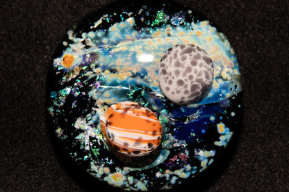 Cosmic Nebula Pendant | Handmade Space Glass Jewelry | Galaxy Necklace | Celestial Art Gift | Astronomy Inspired