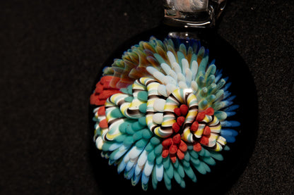 Coral Reef Glass Pendant Necklace | Handblown Borosilicate Ocean Jewelry | Beach & Sea Inspired Gift