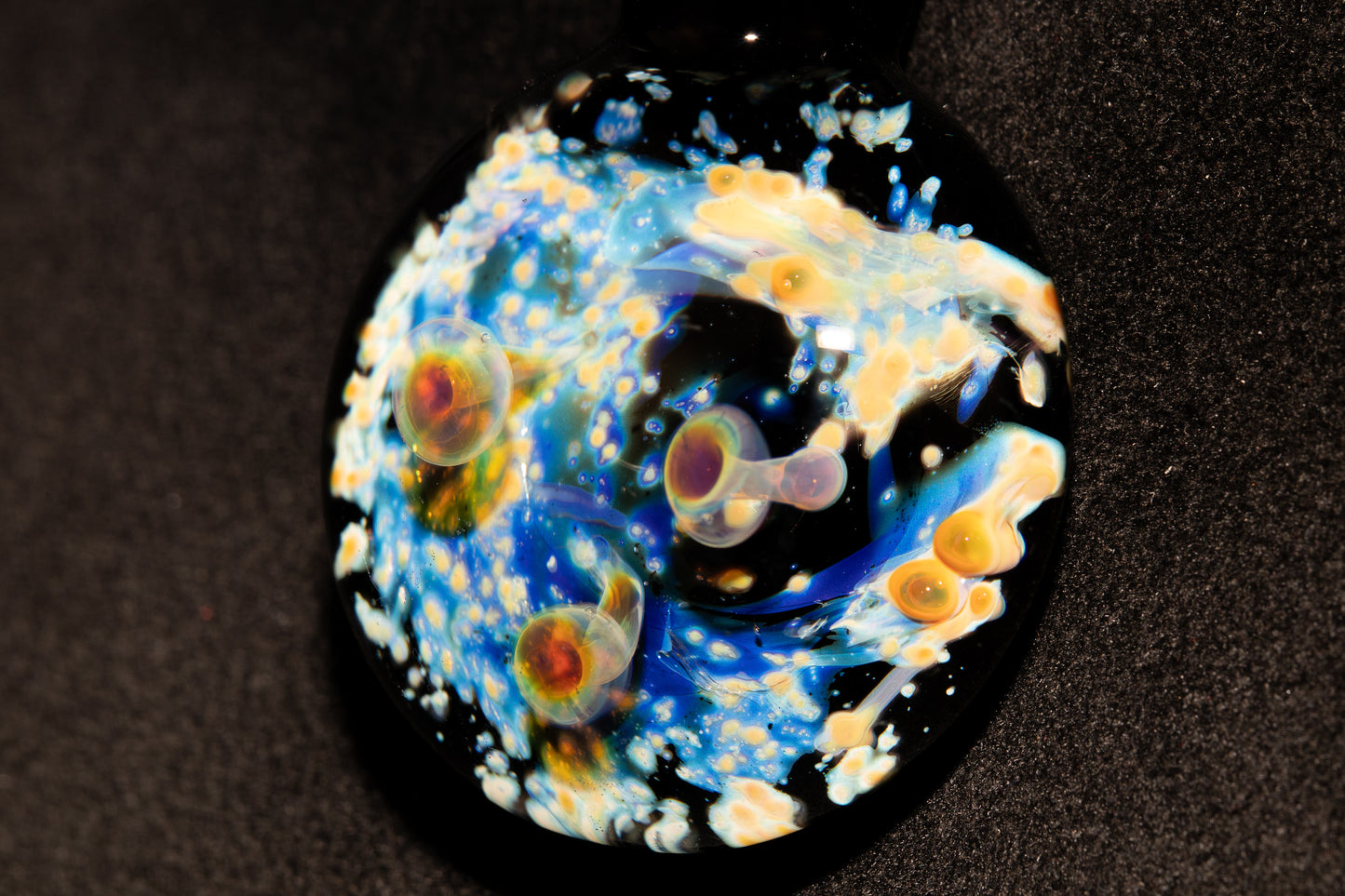 Galaxy Space Pendant | Cosmic Glass Jewelry | Handmade Celestial Necklace | NASA-Inspired Art Gift | Unique Glass Pendant