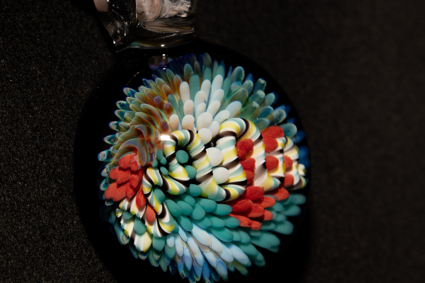 Coral Reef Glass Pendant Necklace | Handblown Borosilicate Ocean Jewelry | Beach & Sea Inspired Gift