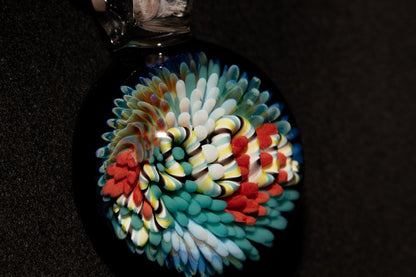 Coral Reef Glass Pendant Necklace | Handblown Borosilicate Ocean Jewelry | Beach & Sea Inspired Gift