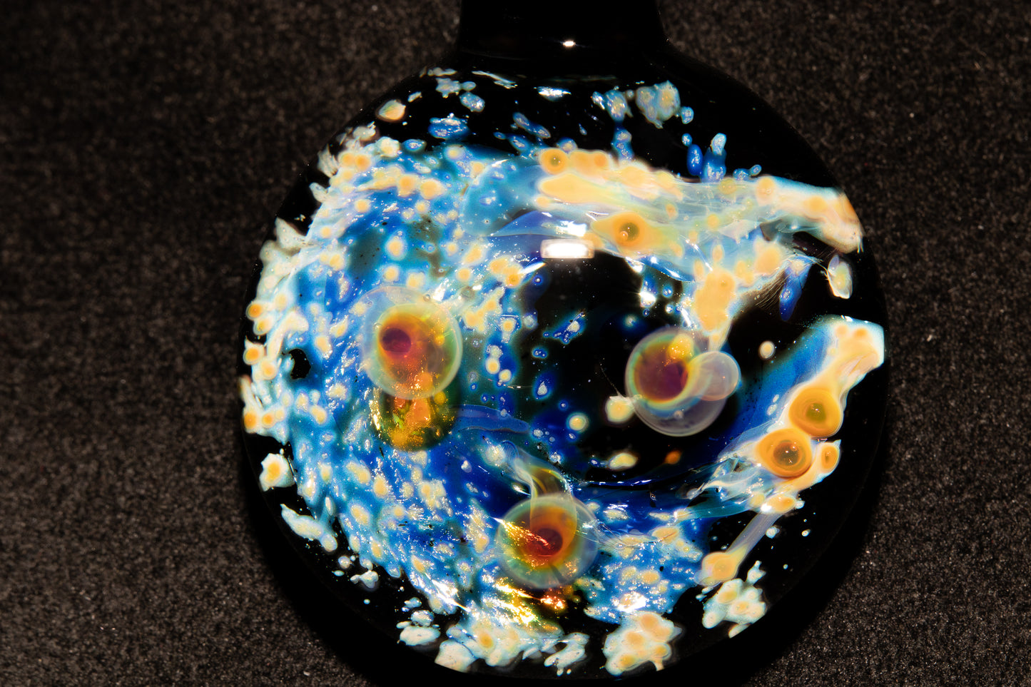 Galaxy Space Pendant | Cosmic Glass Jewelry | Handmade Celestial Necklace | NASA-Inspired Art Gift | Unique Glass Pendant