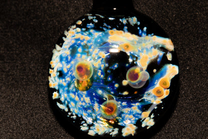 Galaxy Space Pendant | Cosmic Glass Jewelry | Handmade Celestial Necklace | NASA-Inspired Art Gift | Unique Glass Pendant